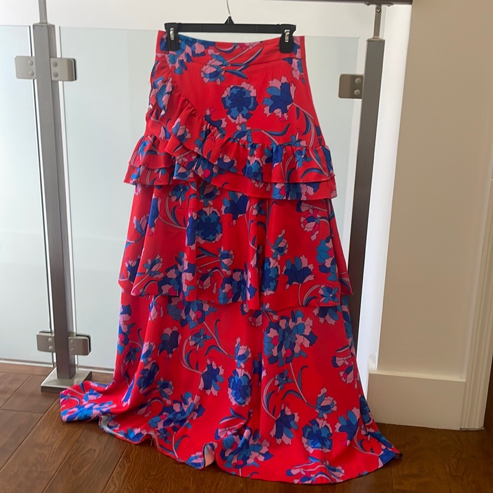 Floral maxi skirt